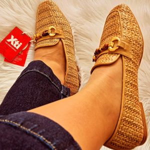 Mocassins desportivos camel Hispanitas